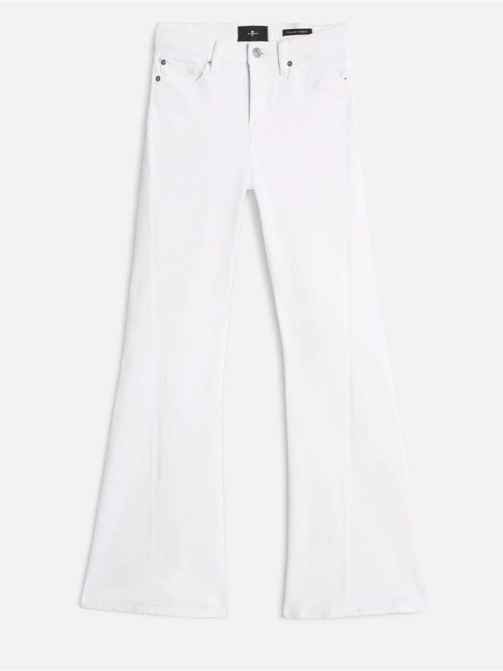 7 For All Mankind White Flare Dojo Tailorless Jeans- Size 25- Summer Jeans